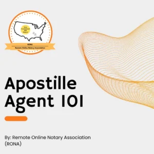 Apostille Agent 101 - Webinar