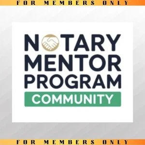 Notary Mentor Program Community