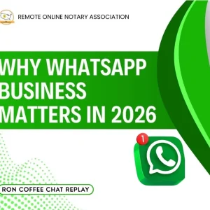Why WhatsApp Business Matters in 2026 - RON Coffee Chat Replay
