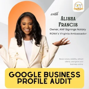 Google Business Profile Audit with Alisha Francis