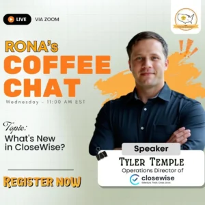 RONA's Coffee Chat - August 5, 2026 Wednesday