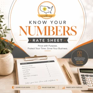 Know Your Numbers Rate Sheet