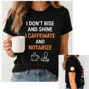 Caffeinate & Notarize Tee